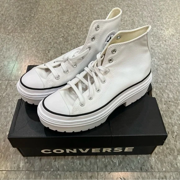 [BNIB] Converse Chuck Taylor All Star Lugged Heel Platform High Top White - US 8 - Picture 2 of 13